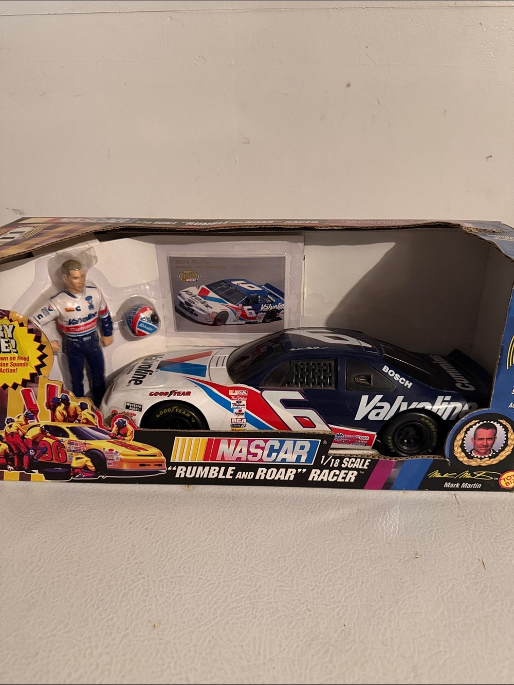 NASCAR 1/ 18 Scale Rumble And Roar Racer Car